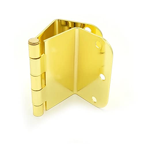 3.5 Inch Swing Clear Offset Door Hinge (5/8" Radius, Polished Brass) - color: Polished Brass, size: 5/8" Radius