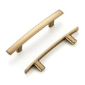 Ravinte Champagne Bronze Cabinet Pulls Curved Drawer Handles 3 Inch 30 Pack - color: Champagne Bronze