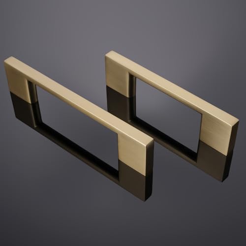10 Pack 3 Inch(76mm) Cabinet Pulls Champagne Bronze Kitchen Cabinet Handles Zinc Alloy Drawer Pulls Solid Cabinet Hardware - color: Champagne Bronze, size: 3'' Hole Center(76mm)