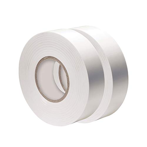 Xtricity Vinyl White Electrical Tape 3/4" x 66 Ft for Electrical Insulation - color: White, size: 2 Pack