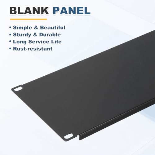 1 Set 3U Blank Panel, Metal Rack Mount Filler Panel Kit with Screws and Nuts for 19 Inches Network Enclosure Server Rack Cabinet Cable Accessories, Black - size: 133.5mm (3U)