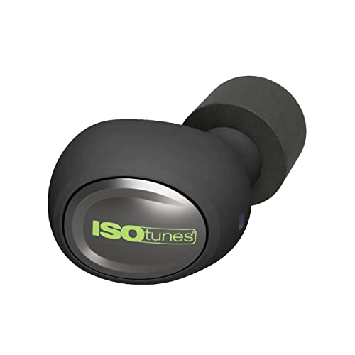ISOtunes Free 2.0 Bluetooth Hearing Protection, OSHA Compliant Work Earbuds - color: Matte Black