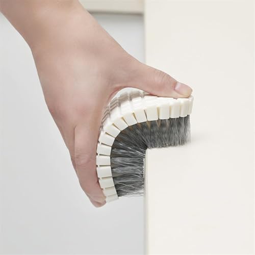2 Pcs Without Dead Corner Multi Purpose Heavy Duty Scrub Brush, Heavy Duty Hand Held Scrub Stiff Bristle Brush, Multiple Segments are Bendable Fruit Vegetable Brush,Bathtub Tile Brush Bathroom Brush