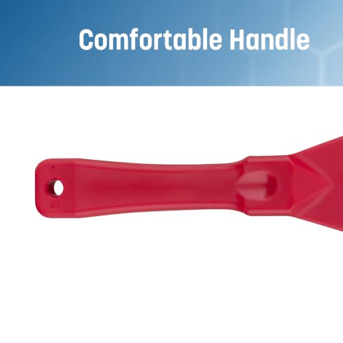 SPARTA 3" Plastic Handheld Scraper, Polypropylene, Red - color: Red