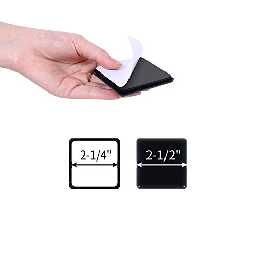 Ezprotekt Furniture Sliders for Carpet, 2.5" 16Pcs Furniture Movers Sliders - color: Black, size: 2.5" x 2.5"