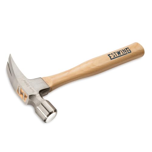 ESTWING Sure Strike Hammer - 20 oz Straight Rip Claw with Smooth Face & Hickory Wood Handle - MRW20S - size: 20 oz (Ounces)