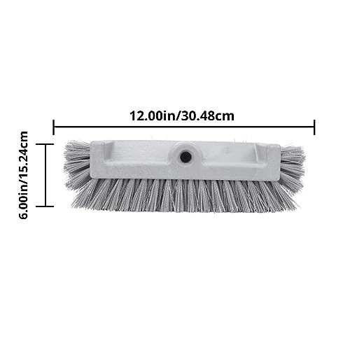 SPARTA Multi-Level Tile Scrub Brush 12" Wide Brush Head, Heavy-Duty Tile Cleaning Brush with End Bristles for Commercial Tiles, Tubs and Floor, Plastic, 12 Inches, Purple - color: Purple