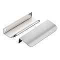 Ravinte Silver Finger Edge Pulls Drawer Edge Pulls 120mm/4.72 inch 6 Pack - size: 3-3/4" Hole Center,4.72" Overall Length