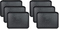 Set of 3 Square Boot Tray, Akamino Plastic Utility Shoe Mat Tray for Entryway Indoor and Outdoor Use in All Seasons, 13.7x10.6x1inch,Black (Pack of 2) - size: floral (Pack of 2)