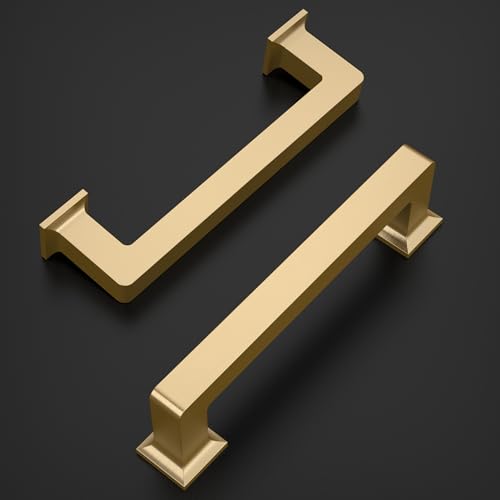 Amerdeco 10 Pack Champagne Bronze Cabinet Pulls 3-3/4 Inch(96MM) Hole Centers Kitchen Cabinet Handles Cabinet Hardware Kitchen Handles for Cabinets Cupboard Handles Drawer Pulls ZH0019 - color: Champagne Bronze, size: 3.75" Hole Center