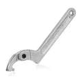 Adjustable C Spanner Hook Wrench Tool with Round Head, 1 1/4-3 Inch (32-76mm) Capacity, Pin Spanner Nut Wrench Tool for Machine Tools, Vehicles, Mechanical Equipments, Chrome-Vanadium Steel - size: 1 1/4-3"(32-76mm)