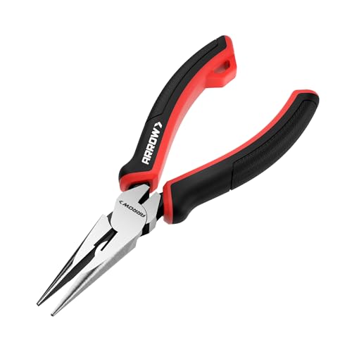 ARROW Needle Nose Pliers, 6-inch Long Nose Cutting Pliers with Wire Cutter - size: 6 Inch