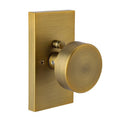 Antique Brass Door Knobs Privacy Door Knobs Interior with Lock - color: Antique Brass