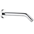 BRIGHT SHOWERS Shower Arm with Flange 10 Inches Solid Brass Shower Head Extension Arm, Wall Mounted Shower Pipe Arm for Rainfall Shower Head and Handheld Showerhead, Chrome - color: Chrome, style: Basic 10 Inch