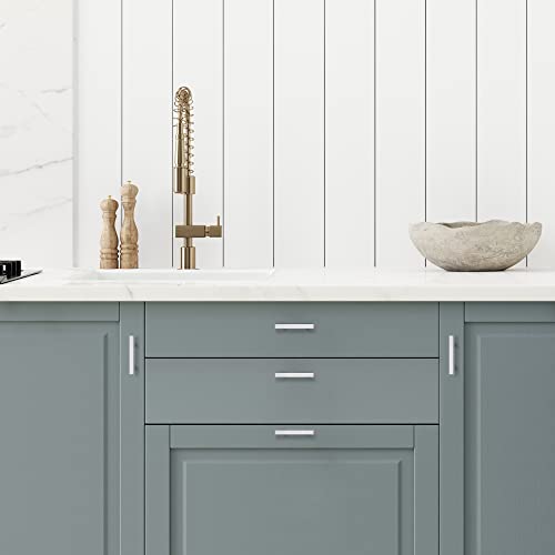 Ravinte Square Cabinet Handles, 15 Pack, 2.5" Hole Centers, Brushed Nickel - color: Brushed Nickel, size: 2.5 inch hole center