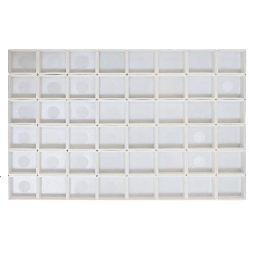 FCLUB 48PCS Refillable Empty Watercolor Half Pans, 2ml - style: 48Pcs Half pans