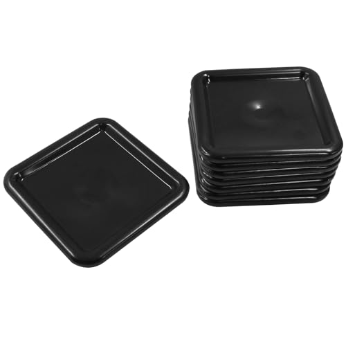 Felt Furniture Sliders, Square, 2.5 x 2.5 inch, 8Pcs, Black/Gray - size: Square, 2.5 x 2.5 inch