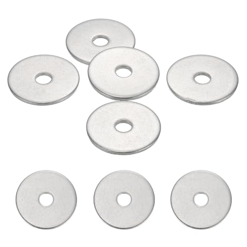 MECCANIXITY 5 Pcs M6 Stainless Steel Flat Washers Round Assortment Parts Spacers Assorted for Screws, Bolts, Plumbing, Automotive, Electrical 6.5mm ID 30mm OD 2mm Thick - size: M6, 6.5mm ID 30mm OD 2mm Thick