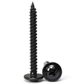 Black Wood Screws，#8×1-1/2 inch 150Pcs Black Truss Head Wood Cabinet Screws - color: Black, size: #8×1-1/2"
