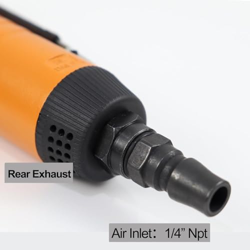 Mini Air Random Orbital Sander, 22000 RPM Pneumatic Polisher with 3 Pads - color: Orange