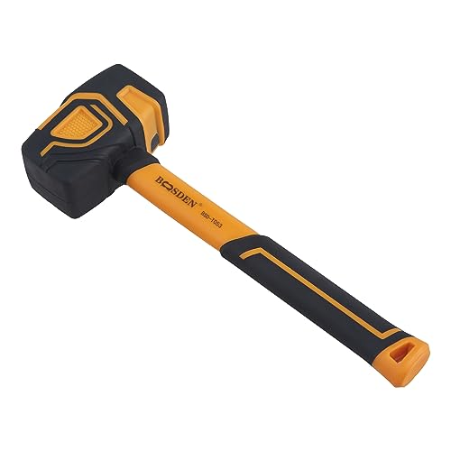 BOOSDEN Rubber Mallet Hammer Soft Rubber Hammer 20 oz - size: 20 Oz Rubber Mallet