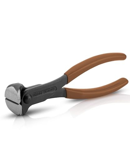 Bates- Nail Puller, 7 Inch, Brown, Nail Remover Tool, Cutting Pliers, Carpenter Tools, Staple Puller, End Cutting Pliers - color: Brown, size: 7", 1 Pack