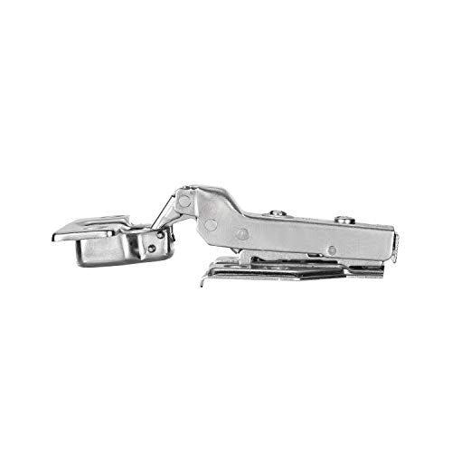 10Pcs Soft Close Half Overlay Cabinet Hinges with Clip-On Plate - color: Half Overlay, size: 10 Pieces