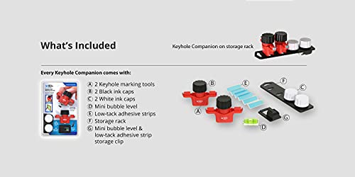Picture Hanging Marking Tool No-measure Keyhole & Sawtooth Fastener Locator