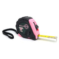 Bullseye Tape Measure 12 Foot | Pink | Small, Retractable Measuring Tape with Pause Buttons | Easy-to-Read Standard and Metric Measurements for Adults and Kids | Inches and Centimeters - color: Pink