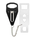 Portable Door Lock, No-Drill Security Lock, Home Door Lock Kit, Lightweight Anti-Theft Latch Protect Family Security and Privacy Fou Traveling, Bedroom, Hotel, Apartment(Balck) - color: Balck