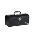 Black Canyon 16 Inch Tool Box, Metal Tool Box, 0.8mm Carbon Steel, Portable&Padlockable, 4 Non-Slip Foot Pads, Ideal for Trailer, Mechanic, DIY-ers, Car Toolbox, Workshops, Garages, Repair Shops - size: 16 IN/STL