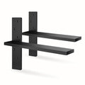 Floating Shelf Bracket Heavy Duty 1/2" Thick Free Hanging Countertop Support Bracket 2 Pack 14" Lx2.5 W Hidden Shelf Bracket for Floating Wall Countertops, Bars, Desks, Bench Seats, Vanities, Mantels - size: 14 Inch, style: Black- 2 pack