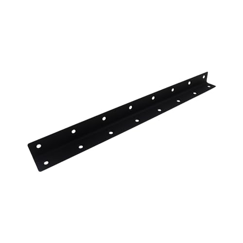 Long L Bracket,ULIFESTAR Black Corner Brace Brackets,Stainless Steel Corner Brackets,Heavy Duty Shelf Bracket,Metal Right Angle Bracket for Wood,375*27mm/14.76*1.06''2 PCS - size: 375*27mm/14.76*1.06''