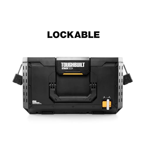 ToughBuilt StackTech Large Stackable Tool Box with Lock Points, IP65 Rated - size: Compact