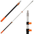2.4–6 FT Telescoping Extension Pole, Lightweight Aluminum Extendable Paint Roller Pole for Painting, Dusting, Window Cleaning, Sturdy Extension Pole with Foam Grip - size: 6 FT Orange