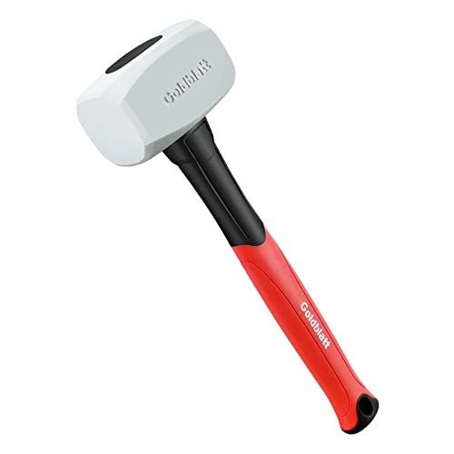 Goldblatt 16 oz. Low Recoil Double Face White Flooring Rubber Mallet Hammer - size: 16 oz.