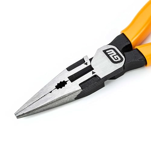 GEARWRENCH 6 Inch Dipped Handle Long Nose Plier - 82176-06 - size: 6", style: Long Nose