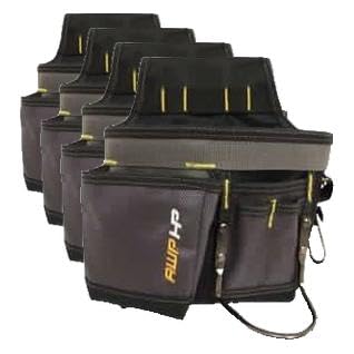 AWP Tool Pouch, Electrician Tool Pouch, Premium, Professional Multi-Pocket Organizer - size: 4 Pack, style: Mini Carpenter Tool Pouch