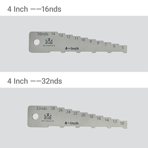 The 4" Brake Pad Measuring Tool,Brake Drum Wear Detection Gauge in 32nds - size: 4"-32nds