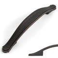 Amerdeco 10 Pack Oil Rubbed Bronze Cabinet Pulls 3.75 Inch(96mm) Hole Center Drawer Pulls Cabinet Hardware Kitchen Cabinet Handles for Bathroom ZH0068 - color: Oil Rubbed Bronze, size: 3.75"/96MM Hole Center