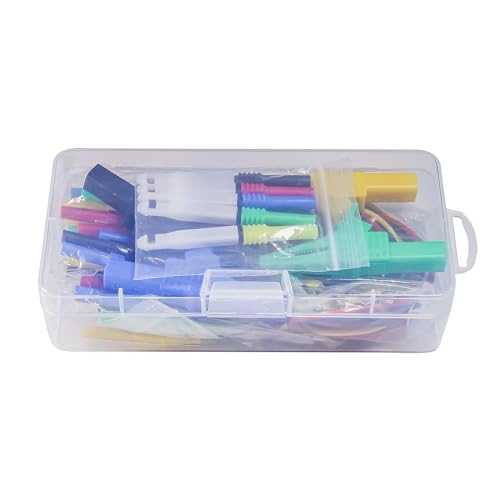 Back Probe kit 30pcs, Copper Alligator Clips to Banana Plug Test Lead, Automotive Test Lead Kits for Automotive Repair and Diagnostic Circuit Testing - color: Blue
