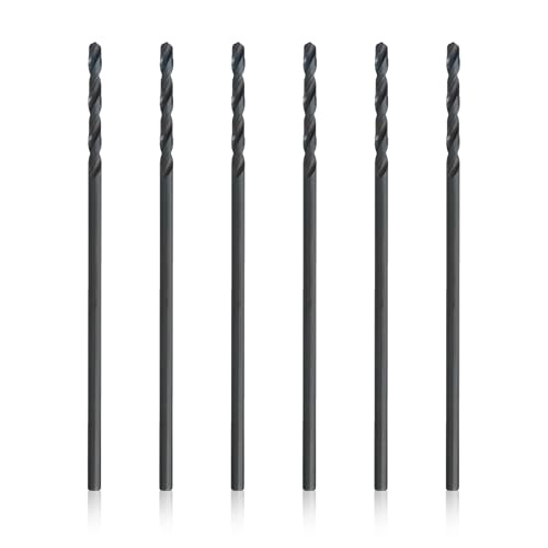 Drill America W x 12" High Speed Steel Aircraft Extension Drill Bit (Pack of 6), DWDA/C Series - size: W (Pack of 6), style: 12" Length