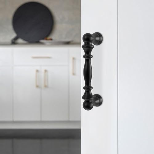 10 Pack 3 Inch(76mm) Kitchen Cabinet Handles Matte Black Cabinet Pulls Zinc Alloy Drawer Pulls Solid Kitchen Hardware - color: Matte Black, size: 3'' Hole Center(76mm)