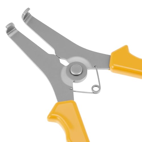 QWORK Miter Spring Clamps Kit, Includes 8 Miter Clamps & 1 Pliers, Ideal for Picture Frames, Wood Trim, Moldings, and Compound Miters