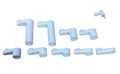 Window Screen Clips / “White” Plastic (Choose Your Size! /Size Run Flush up to 1-3/16” Offset) New or Replacement (10 Pack with All Needed Hardware Included) by E.H.C. (1/4" Offset) - size: 1/4" offset