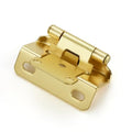 Ravinte Gold Semi-Overlay 1/2 inch Self-Closing Hinges, 10 Pack - color: Gold
