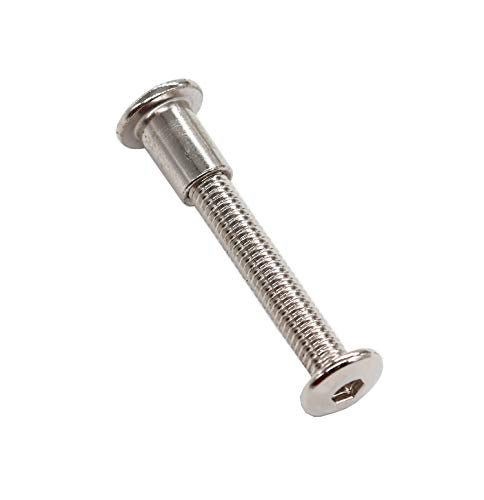 10-Pack M6 40mm Rivet Countersunk Socket Cap Screws Barrel Nuts for Furniture - size: M6 x 40mm 10pcs