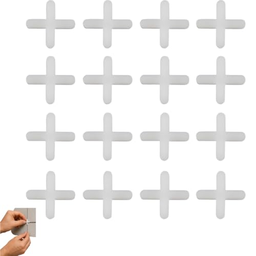 500Pcs Tile Spacers, Tile Spacers for Ceramic and Stone Installation, 2.5mm Cross Separators, Floor and Wall Leveling