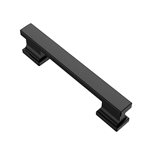 Alzassbg Antique Brass Cabinet Pulls and Handles 10 Pack, AL3061MB - color: Matte Black, size: 3-3/4" Hole Center