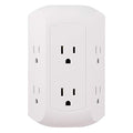 GE Pro 6-Outlet Extender, Surge Protector, Spaced Wall Tap, Side-Access - style: 6 Outlet